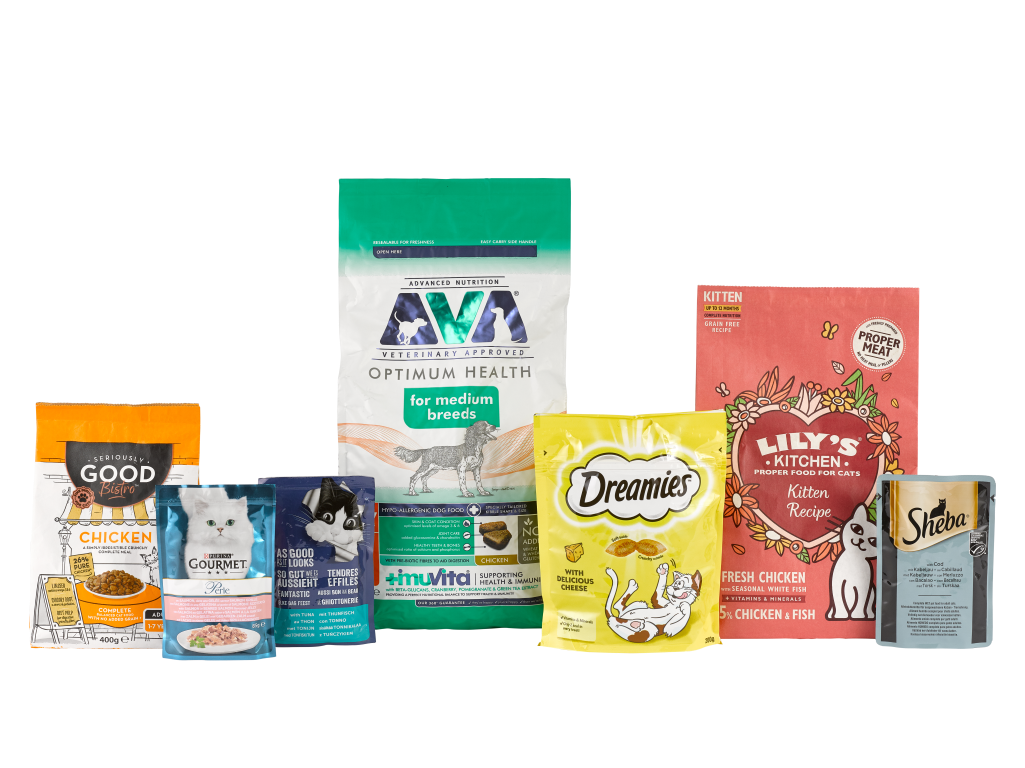 Pet food pouches